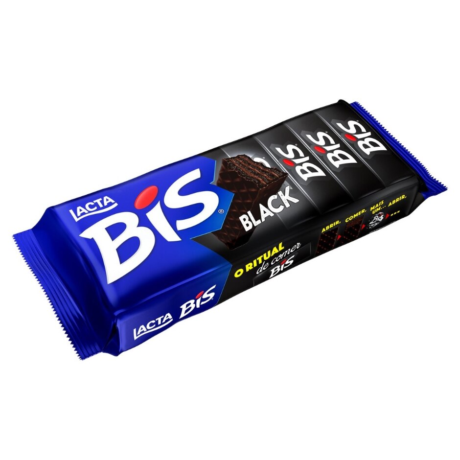 Bis Black (Wafer recheado e com cobertura sabor chocolate meio amargo)  100,8g