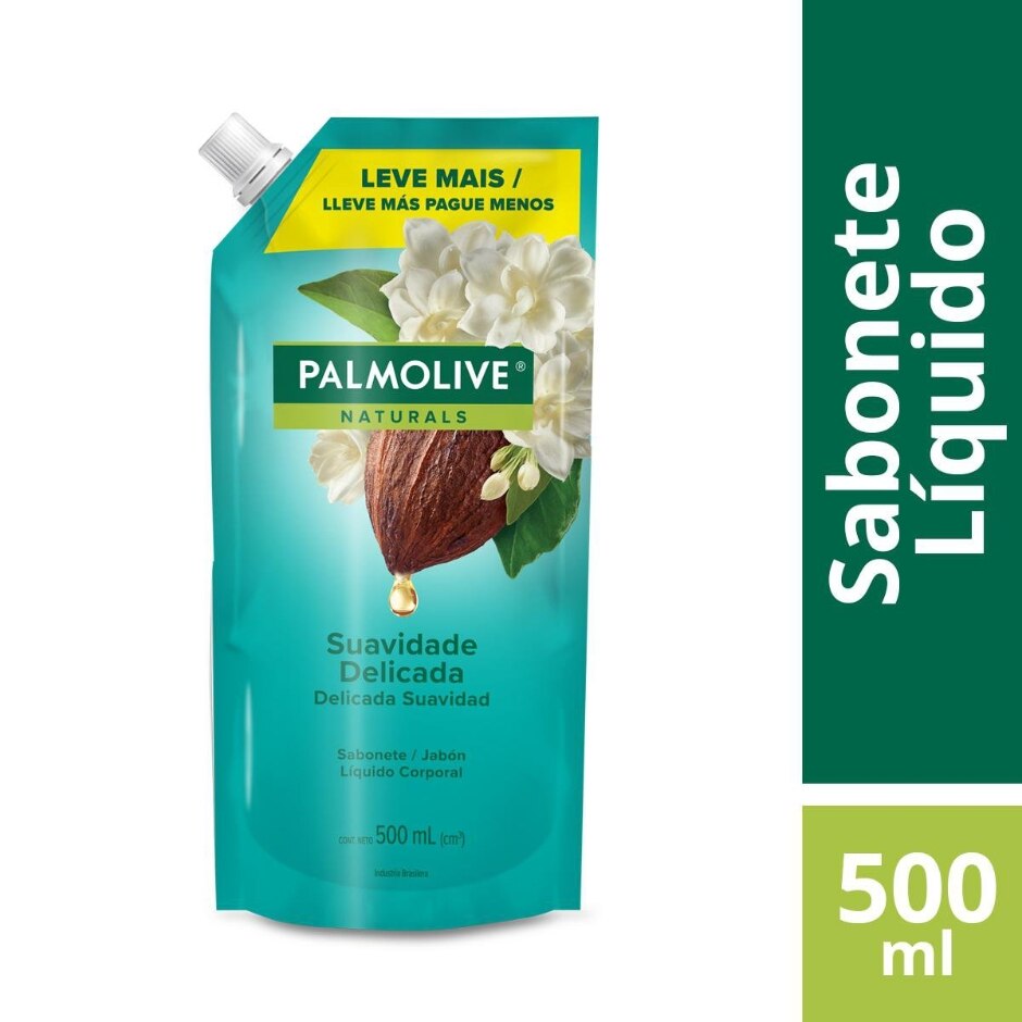 Sabonete Líquido Suavidade Delicada Palmolive Naturals Sachê 500Ml